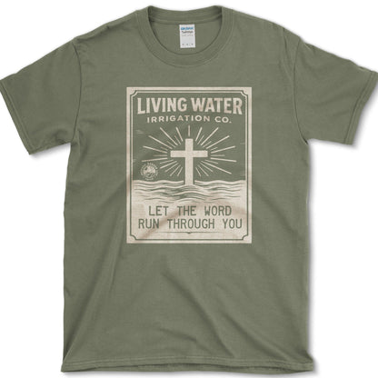 Living Water Irrigation Co. T-Shirt Essential Tees / S / Military Green Physical Item