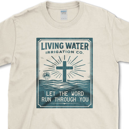 Living Water Irrigation Co. T-Shirt Essential Tees / S / Natural Physical Item