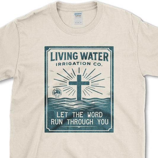 Living Water Irrigation Co. T-Shirt Essential Tees / S / Natural Physical Item
