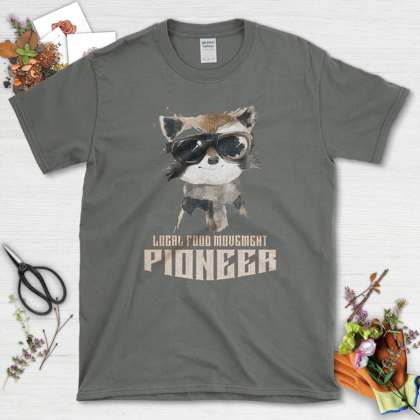 Local Food Movement Pioneer T-Shirt Charcoal / S T-Shirt