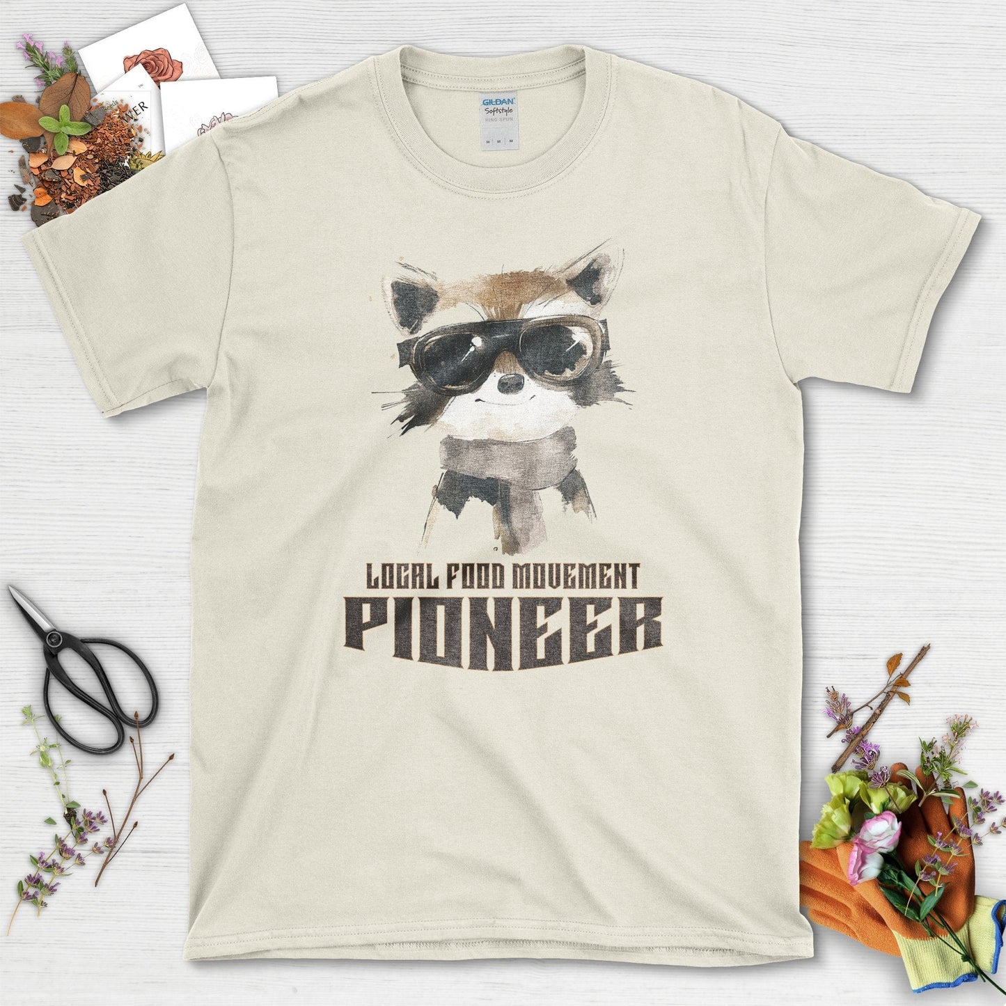 Local Food Movement Pioneer T-Shirt Natural / S T-Shirt