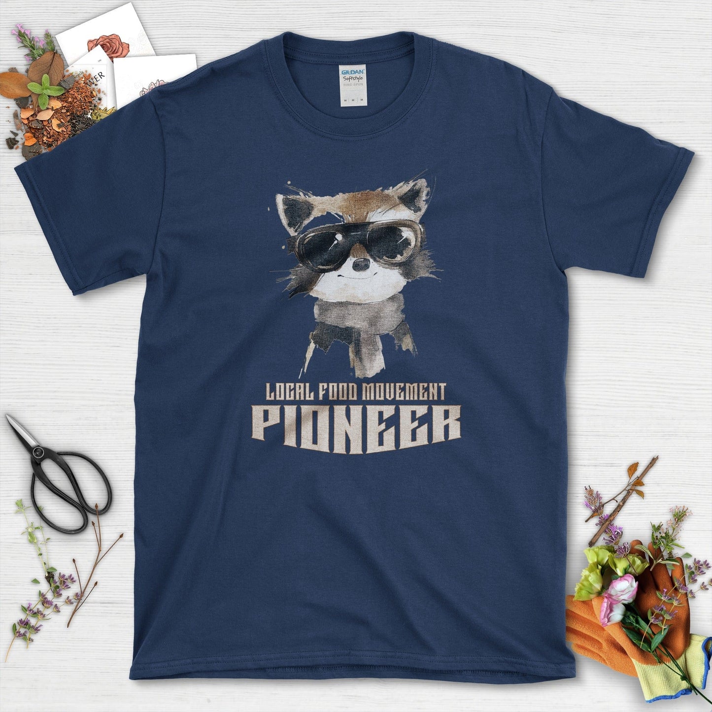 Local Food Movement Pioneer T-Shirt Navy / S T-Shirt
