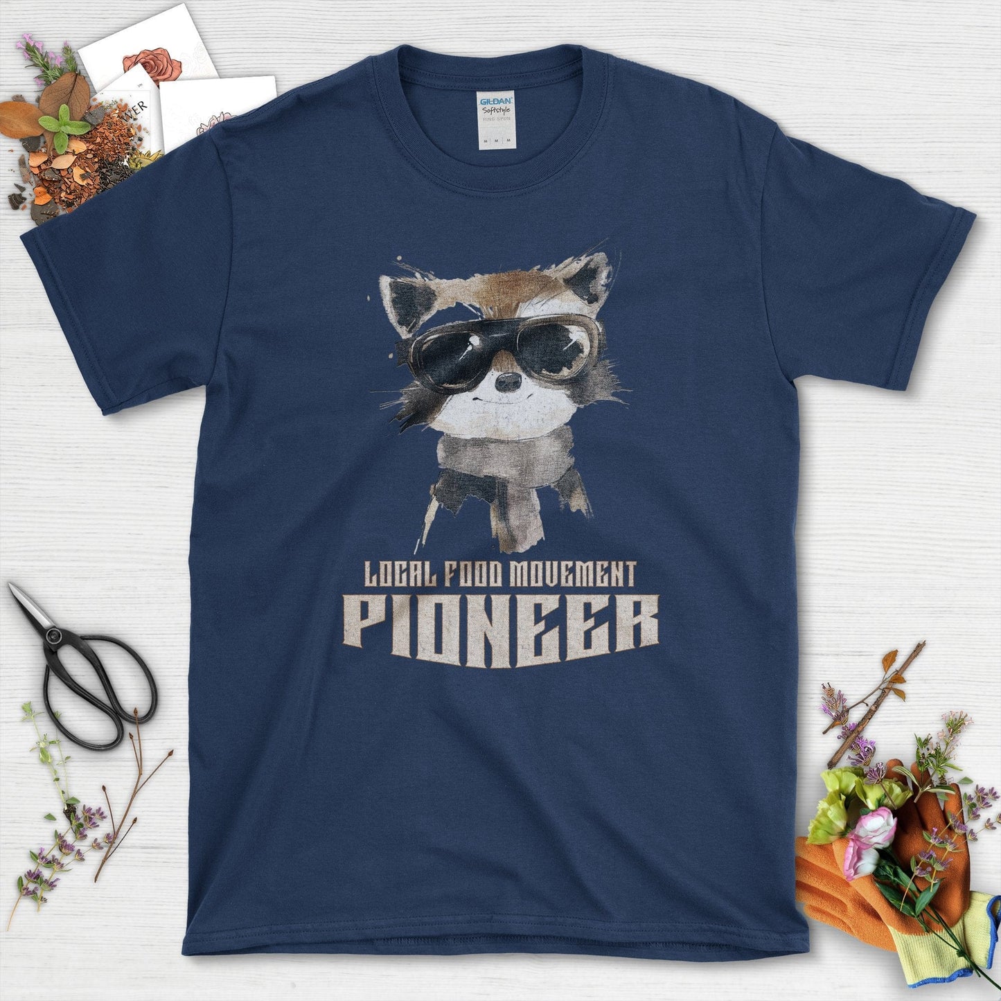 Local Food Movement Pioneer T-Shirt Navy / S T-Shirt