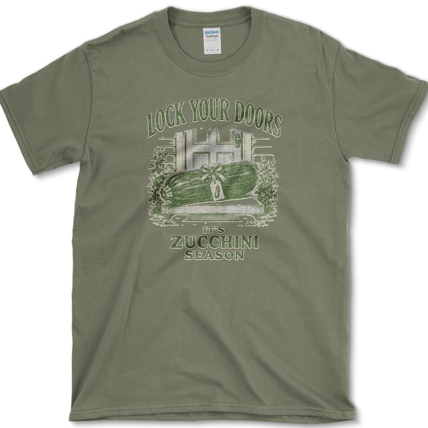 Lock Your Doors T-Shirt S / Military Green Essential Tees