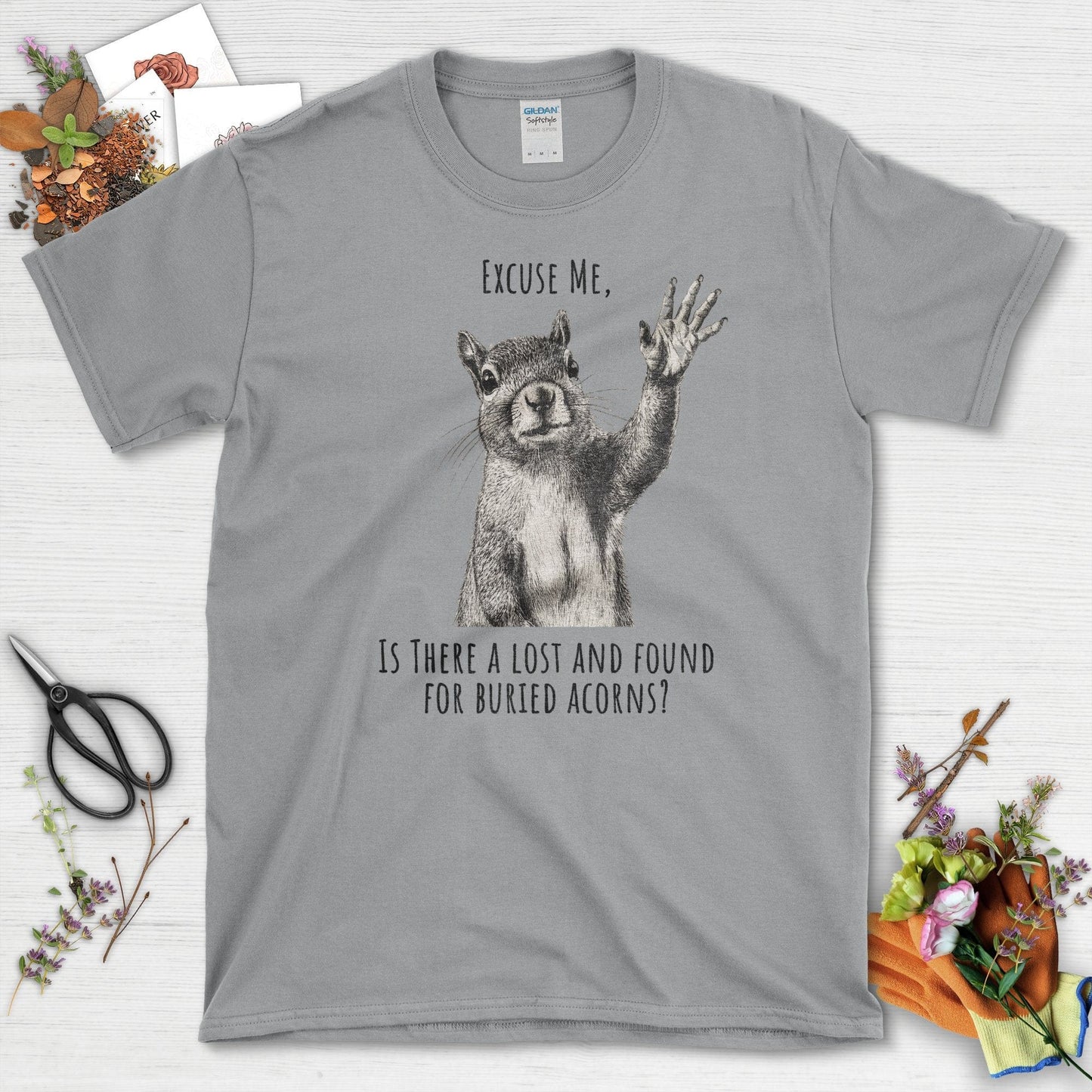 Lost and Found Squirrel T-Shirt Sport Grey / S T-Shirt