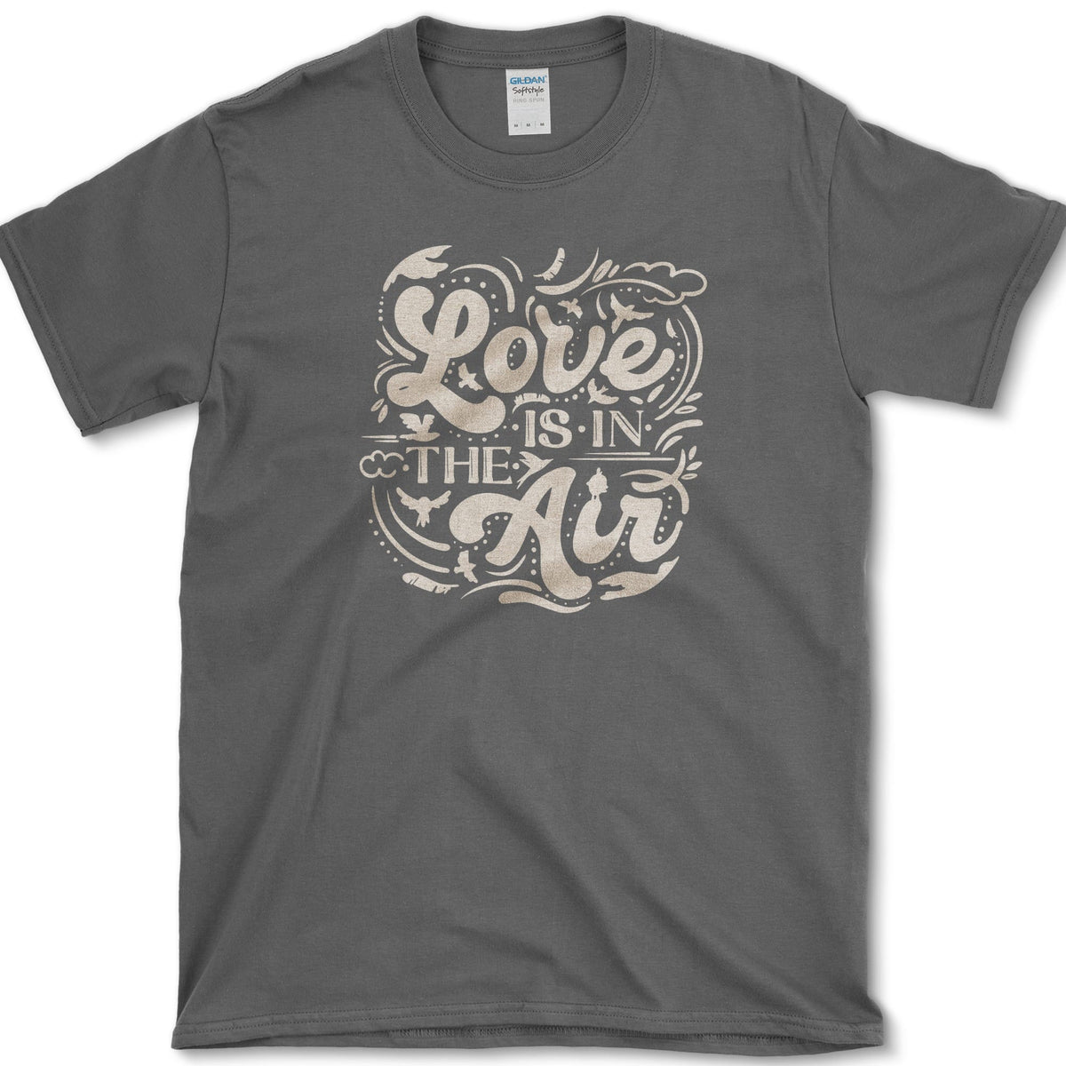 Love Is In Air T-Shirt Dark Heather / S Essential Tees