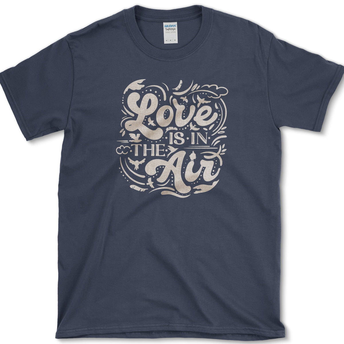Love Is In Air T-Shirt Navy / S Essential Tees