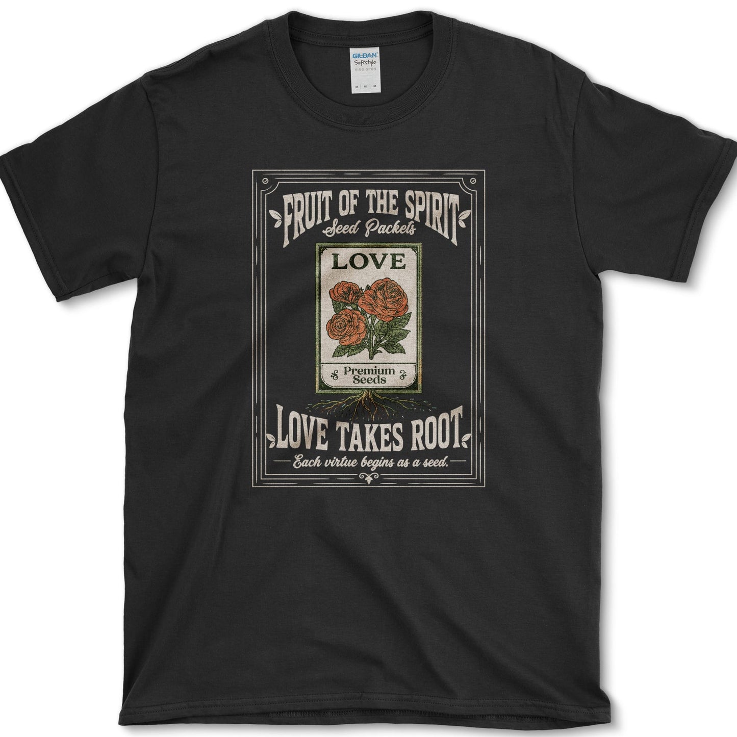 Love Takes Root T-Shirt S / Black Essential Tees