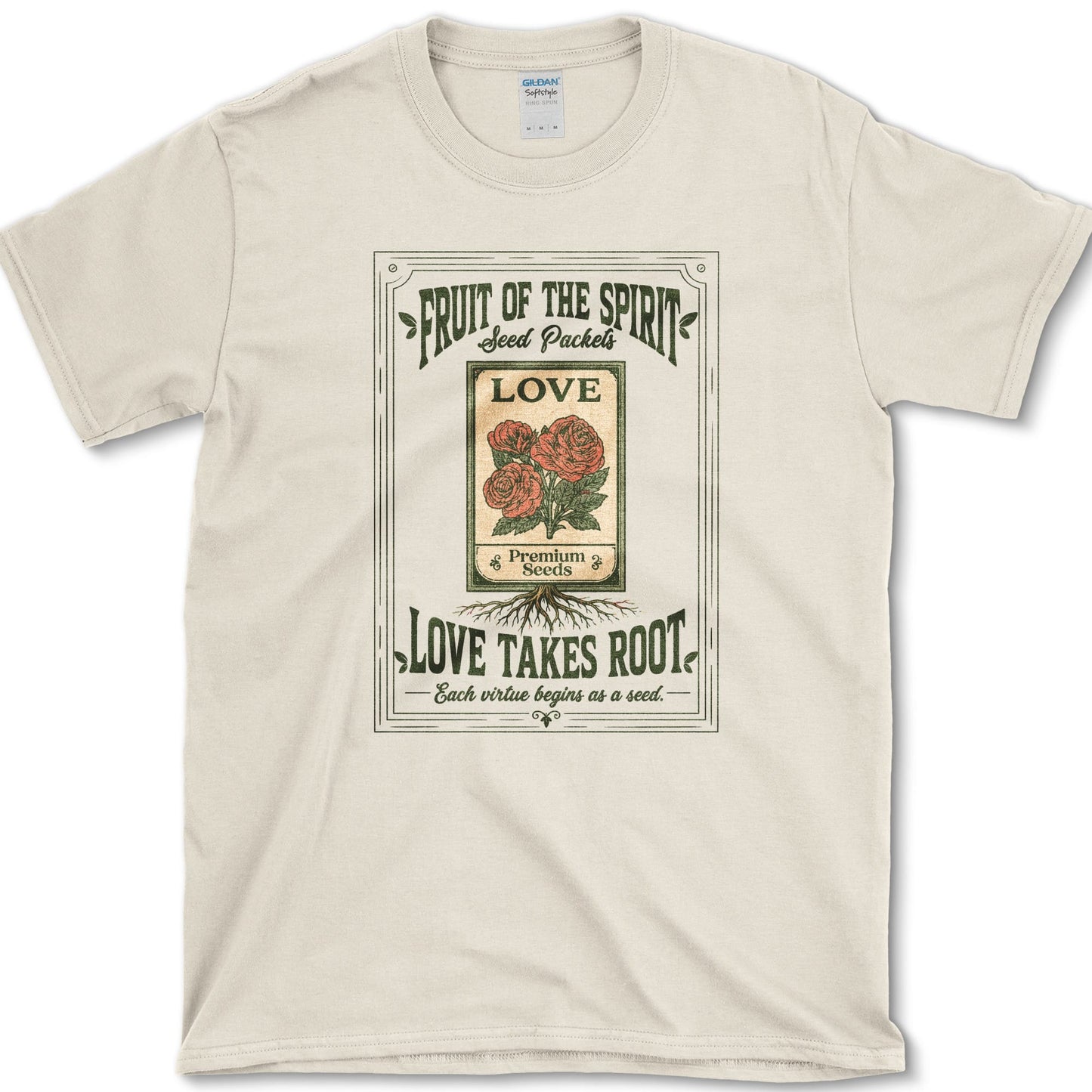 Love Takes Root T-Shirt S / Natural Essential Tees