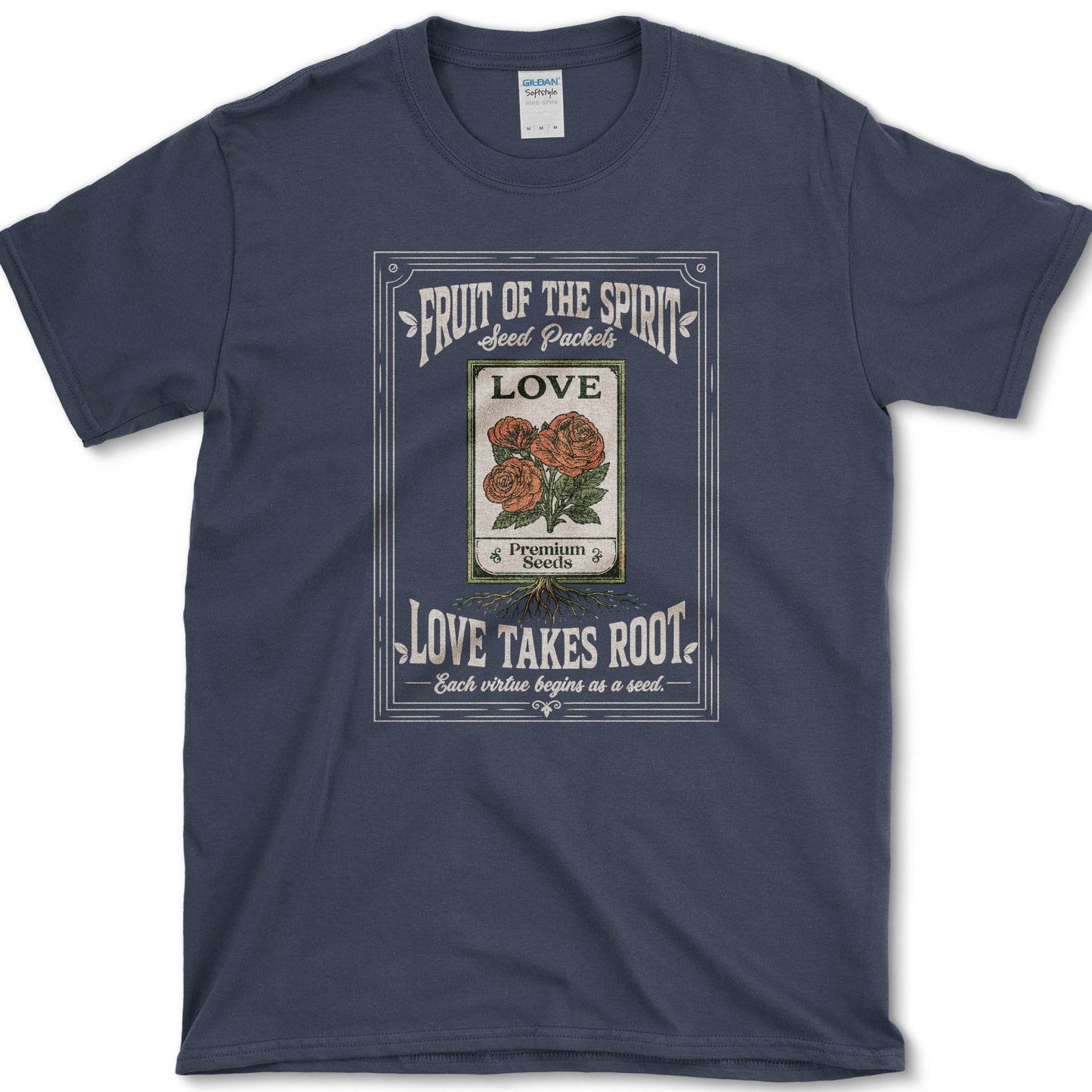 Love Takes Root T-Shirt S / Navy Essential Tees