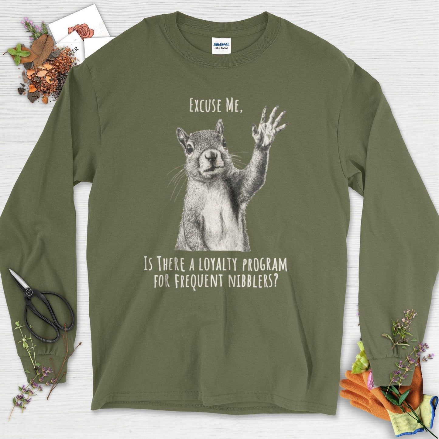 Loyalty Program Frequent Nibblers Long Sleeve Military Green / S Physical Item