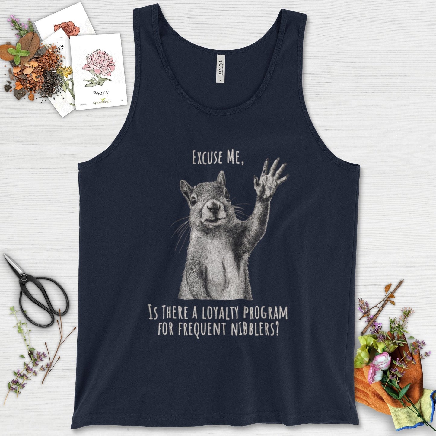 Loyalty Program Frequent Nibblers Tank Top Navy / XS Physical Item