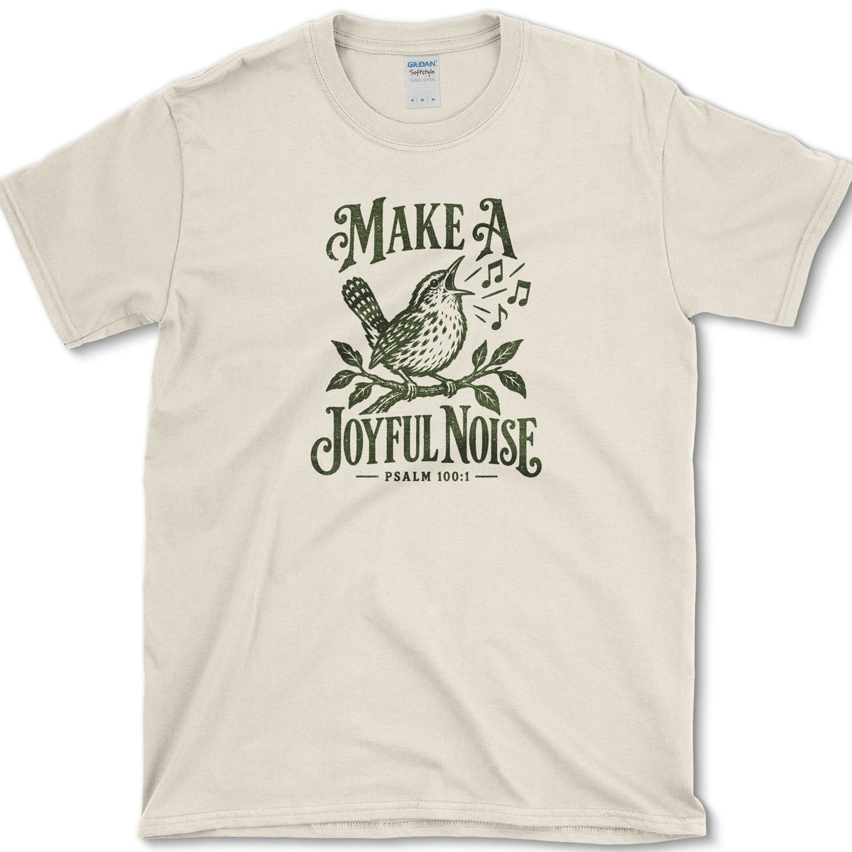 Make A Joyful Noise Wren T-Shirt Natural / S Essential Tees