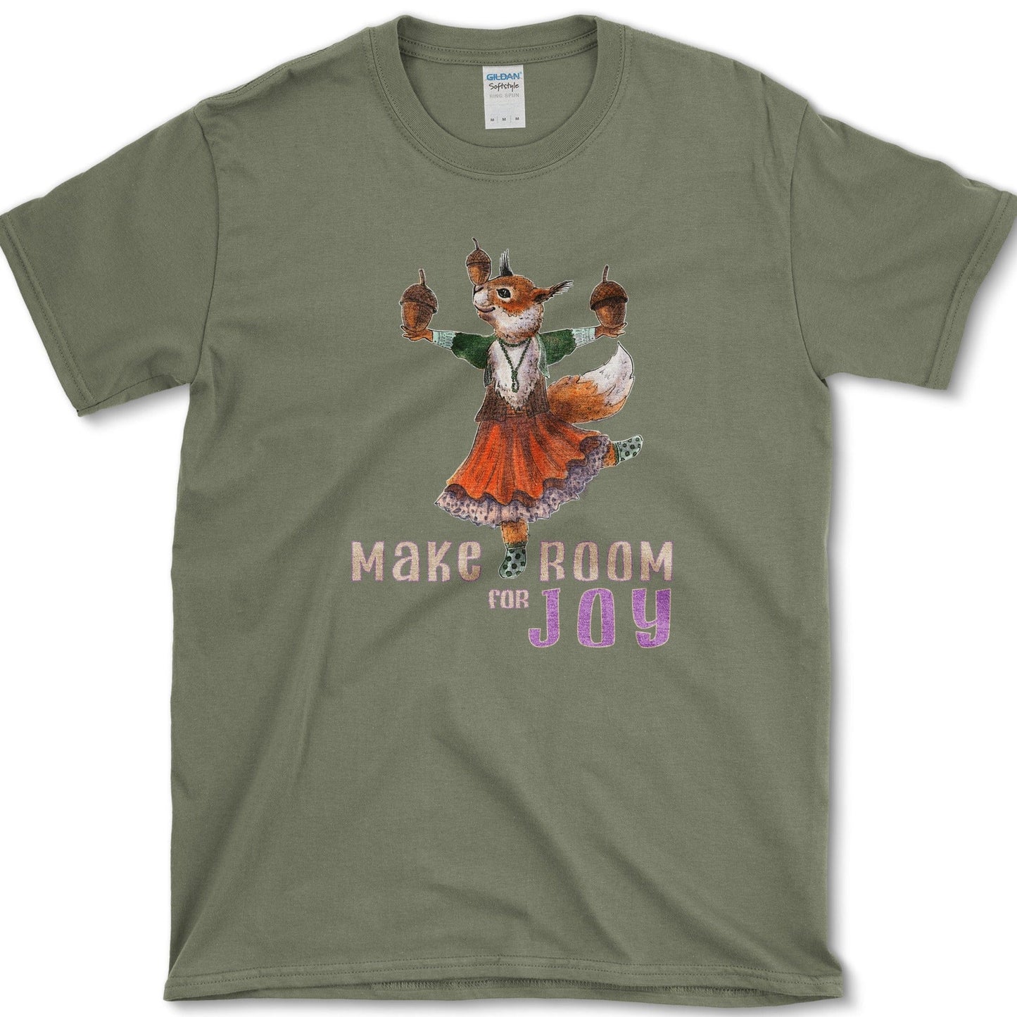 Make Room For Joy T-Shirt Essential Tees / S / Military Green Physical Item