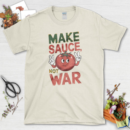 Make Sauce Not War T-Shirt Natural / S T-Shirt