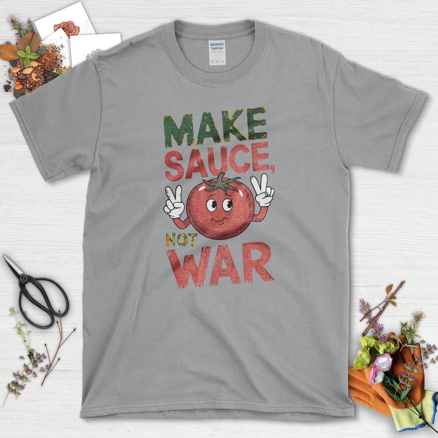 Make Sauce Not War T-Shirt Sport Grey / S T-Shirt