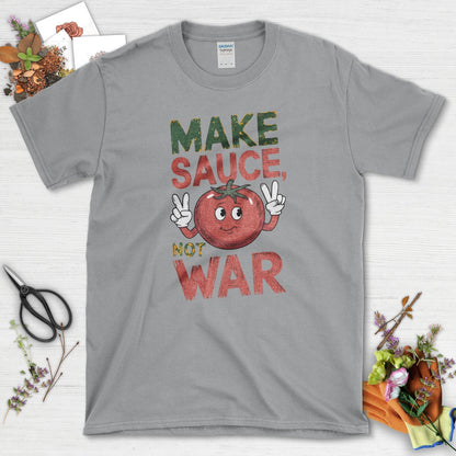 Make Sauce Not War T-Shirt Sport Grey / S T-Shirt