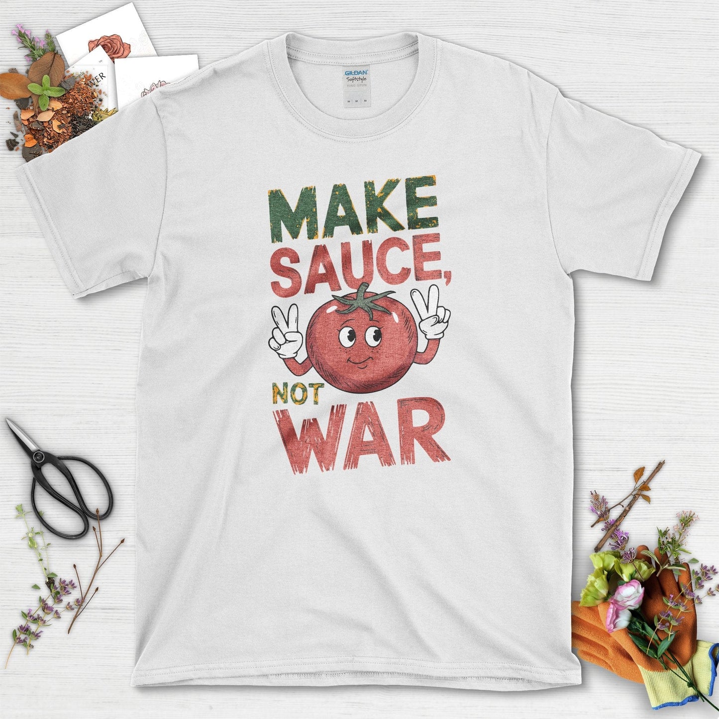 Make Sauce Not War T-Shirt White / S T-Shirt