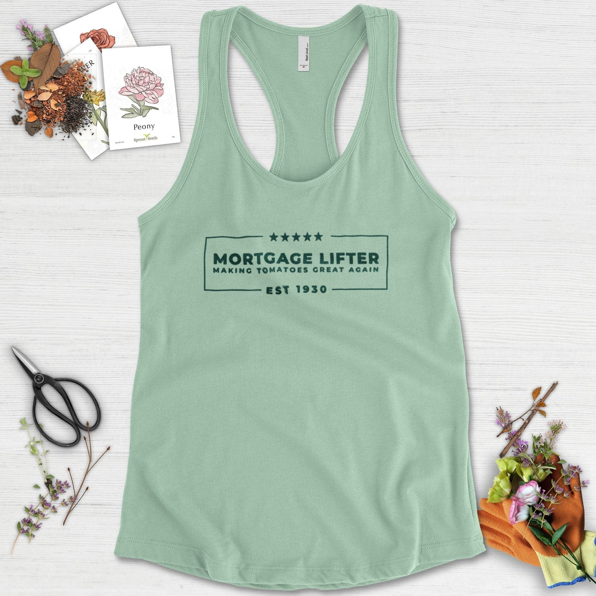 Making Tomatoes Great Again Racerback Racerback / XS / Mint Physical Item