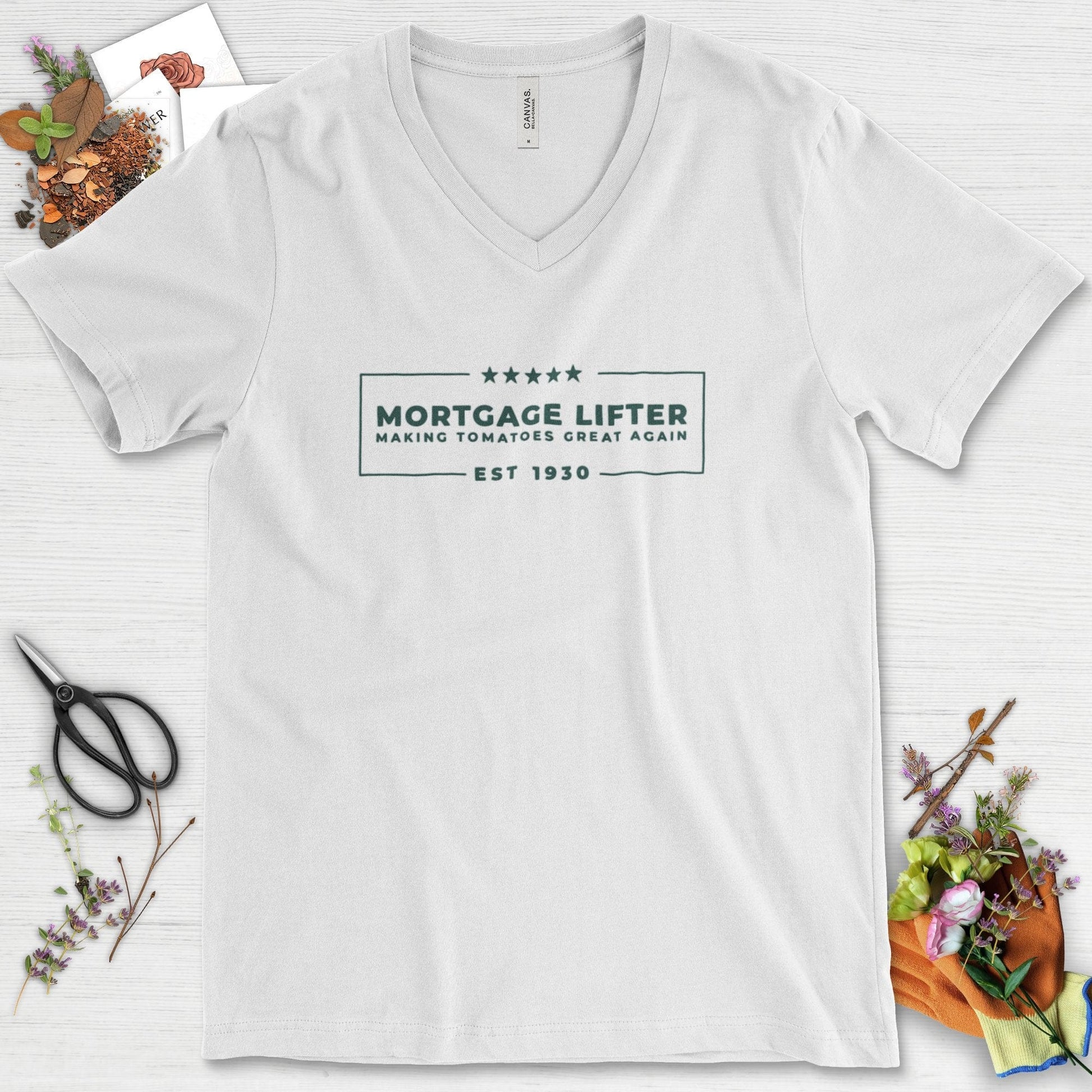 Making Tomatoes Great Again V-Neck White / S T-Shirt
