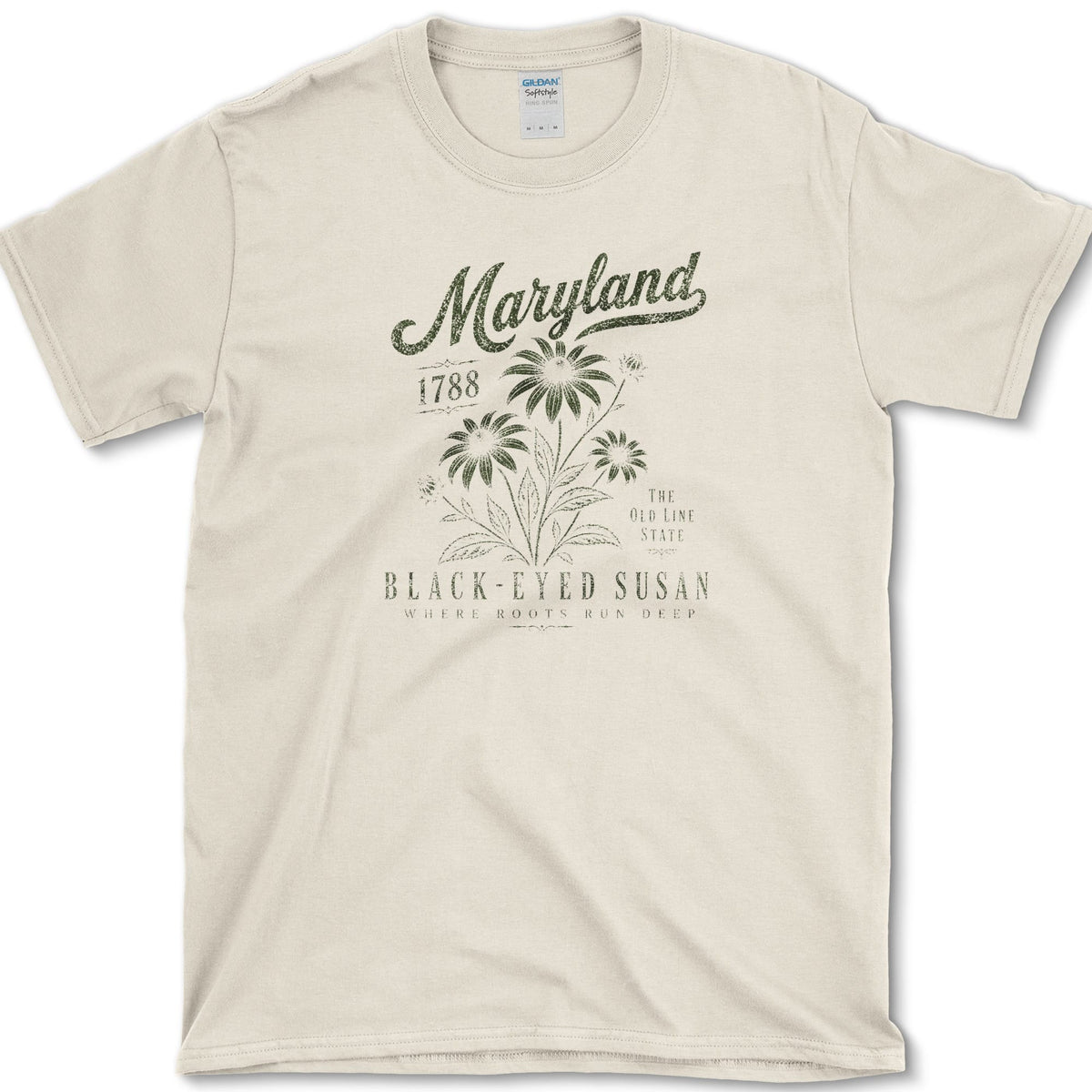 Maryland Black-Eyed Susan T-Shirt S / Natural Essential Tees