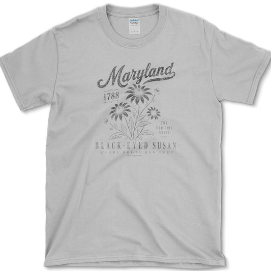 Maryland Black-Eyed Susan T-Shirt S / Sport Grey Essential Tees