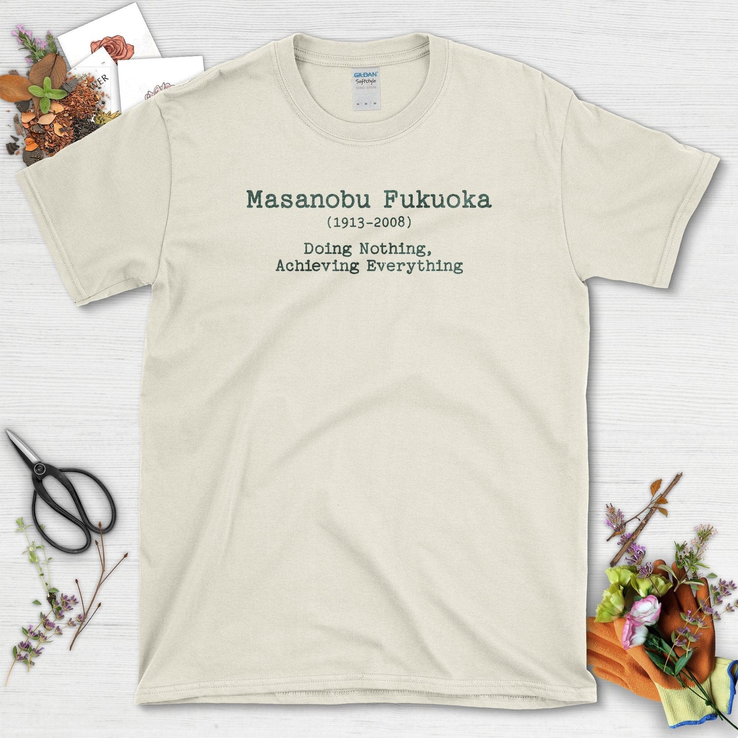 Masanobu Fukuoka Doing Everything T-Shirt Natural / S T-Shirt