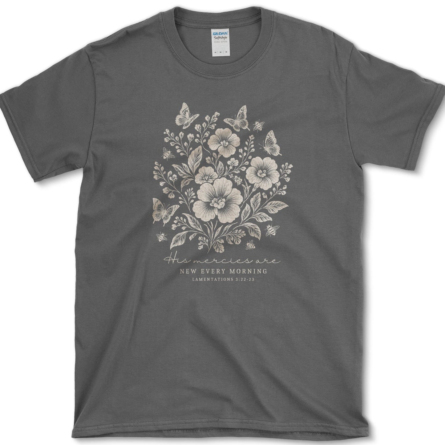 Mercies New Every Morning T-Shirt S / Dark Heather Essential Tees