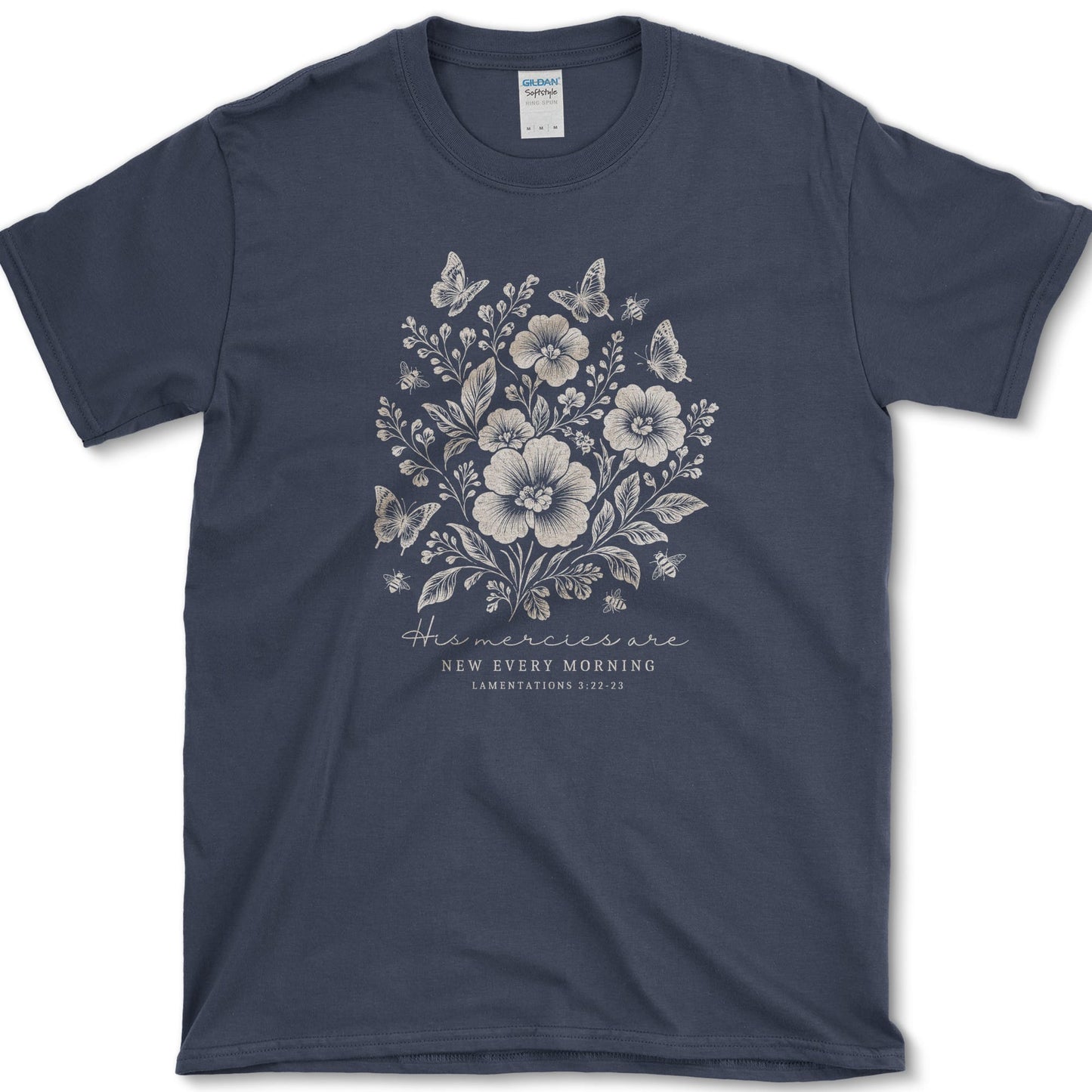 Mercies New Every Morning T-Shirt S / Navy Essential Tees