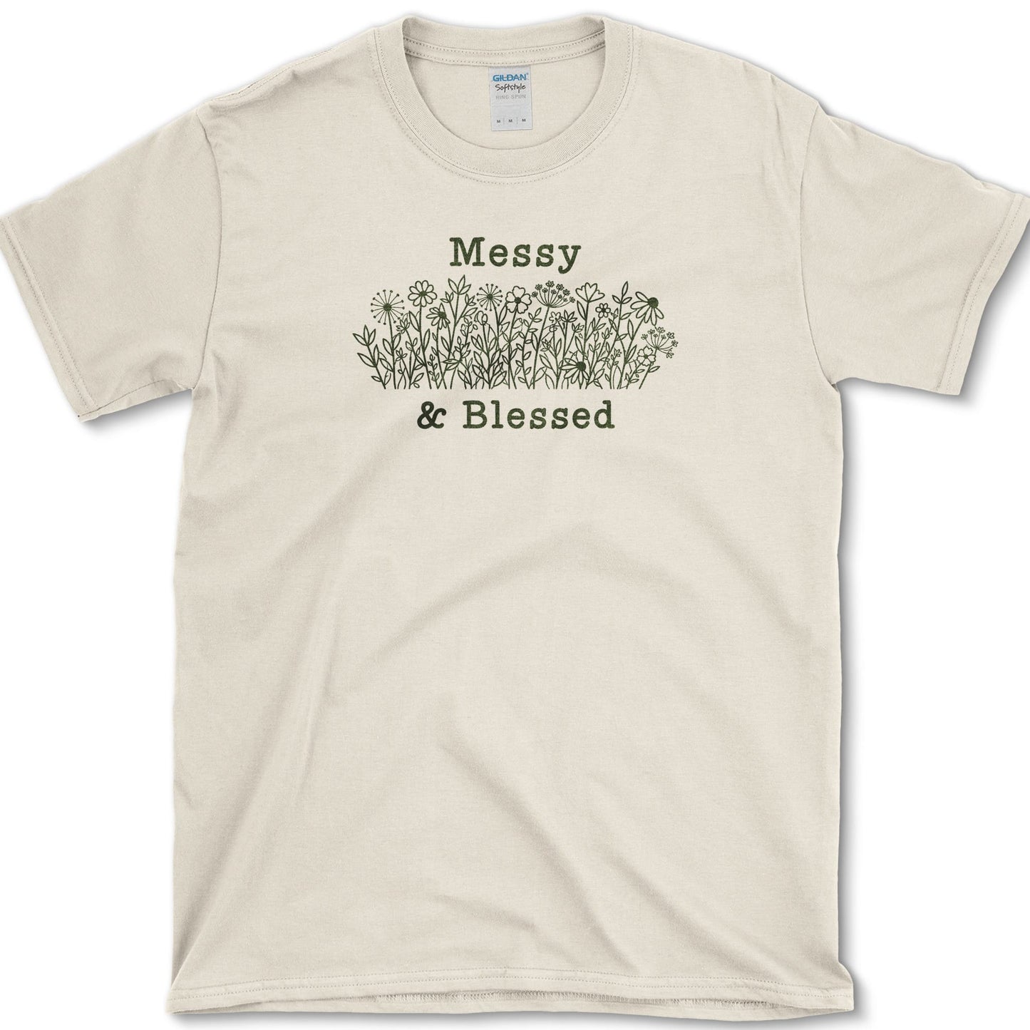 Messy & Blessed T-Shirt S / Natural Essential Tees