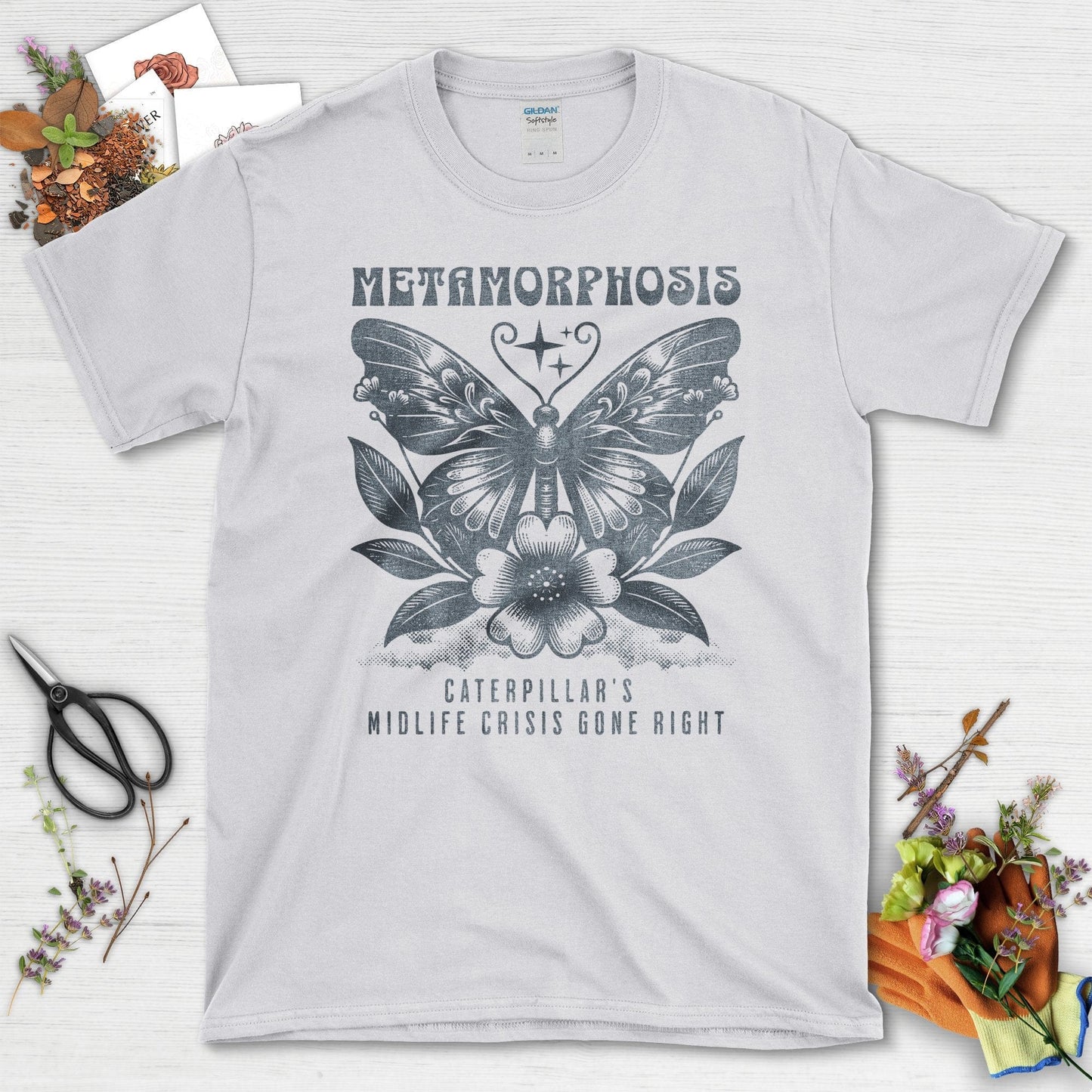 Metamorphosis Caterpillar's Midlife Crisis Gone Right T-Shirts Sport Grey / S T-Shirt