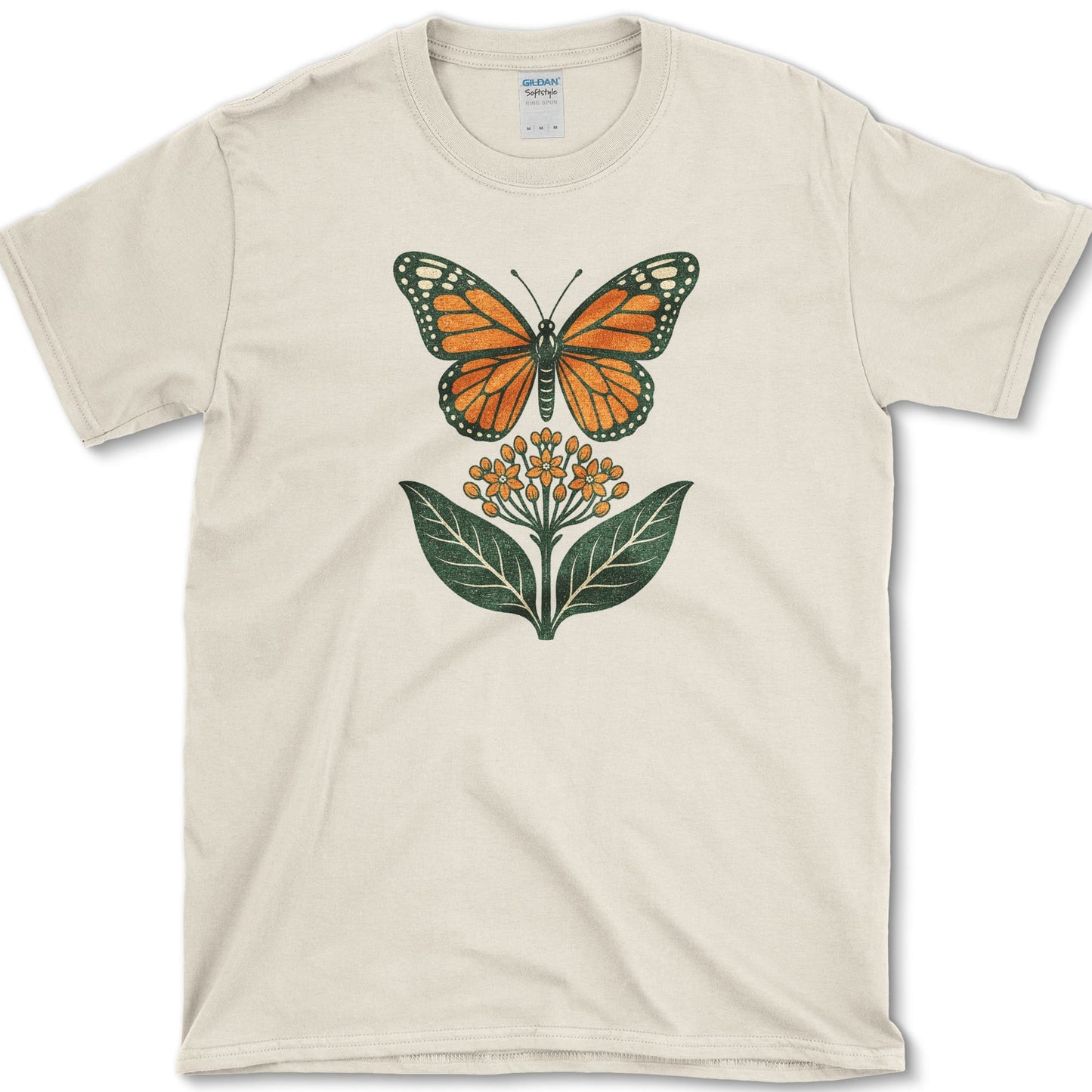 Monarch Milkweed T-Shirt S / Natural Essential Tees