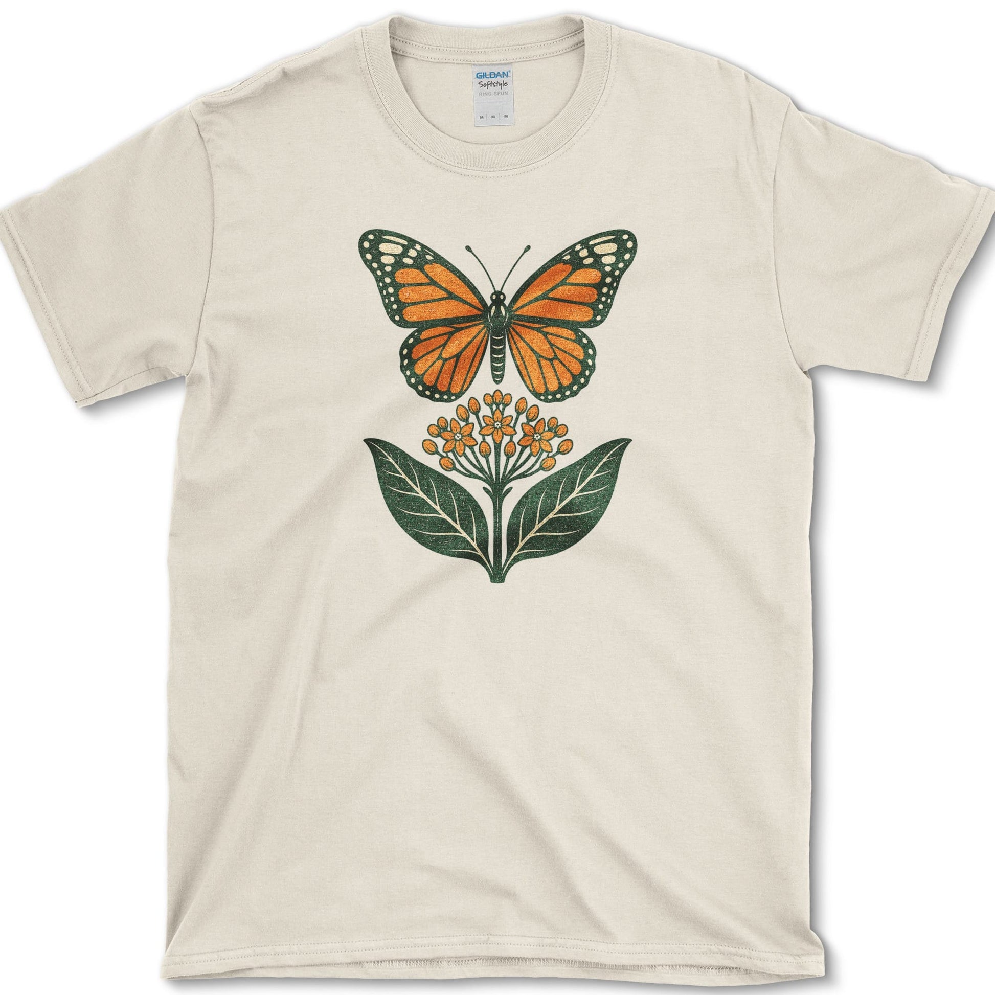 Monarch Milkweed T-Shirt S / Natural Essential Tees