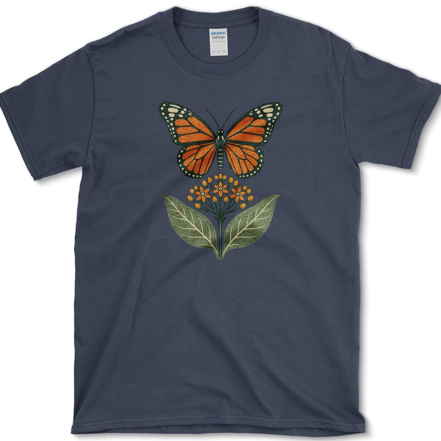 Monarch Milkweed T-Shirt S / Navy Essential Tees