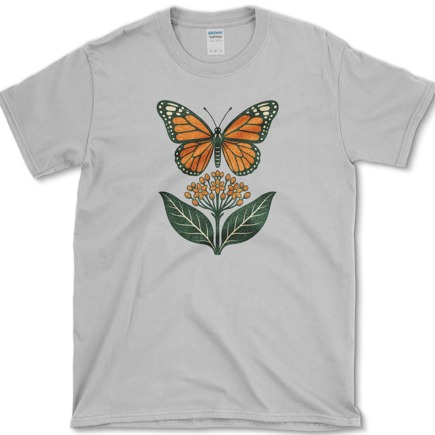 Monarch Milkweed T-Shirt S / Sport Grey Essential Tees