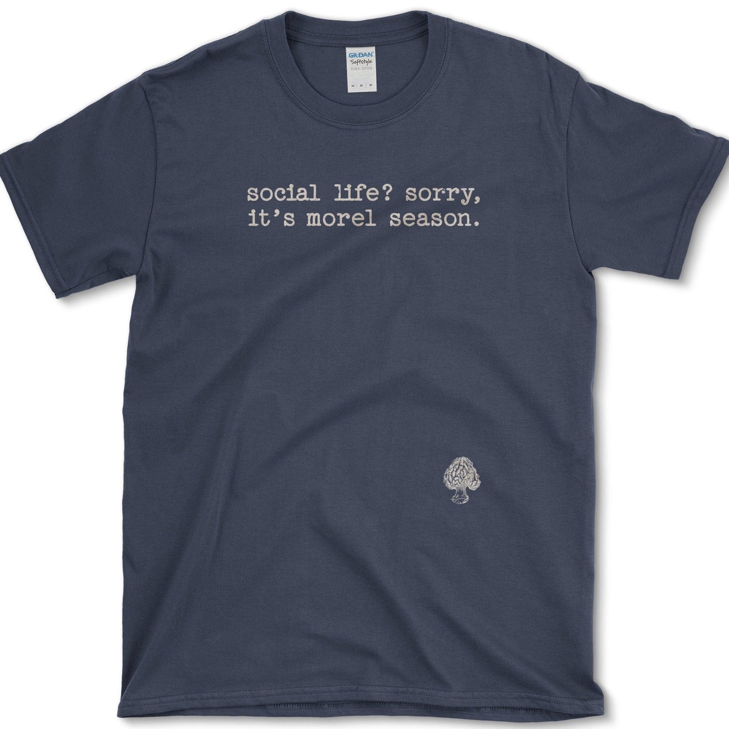 Morel Season Connection T-Shirt Essential Tees / S / Navy Physical Item