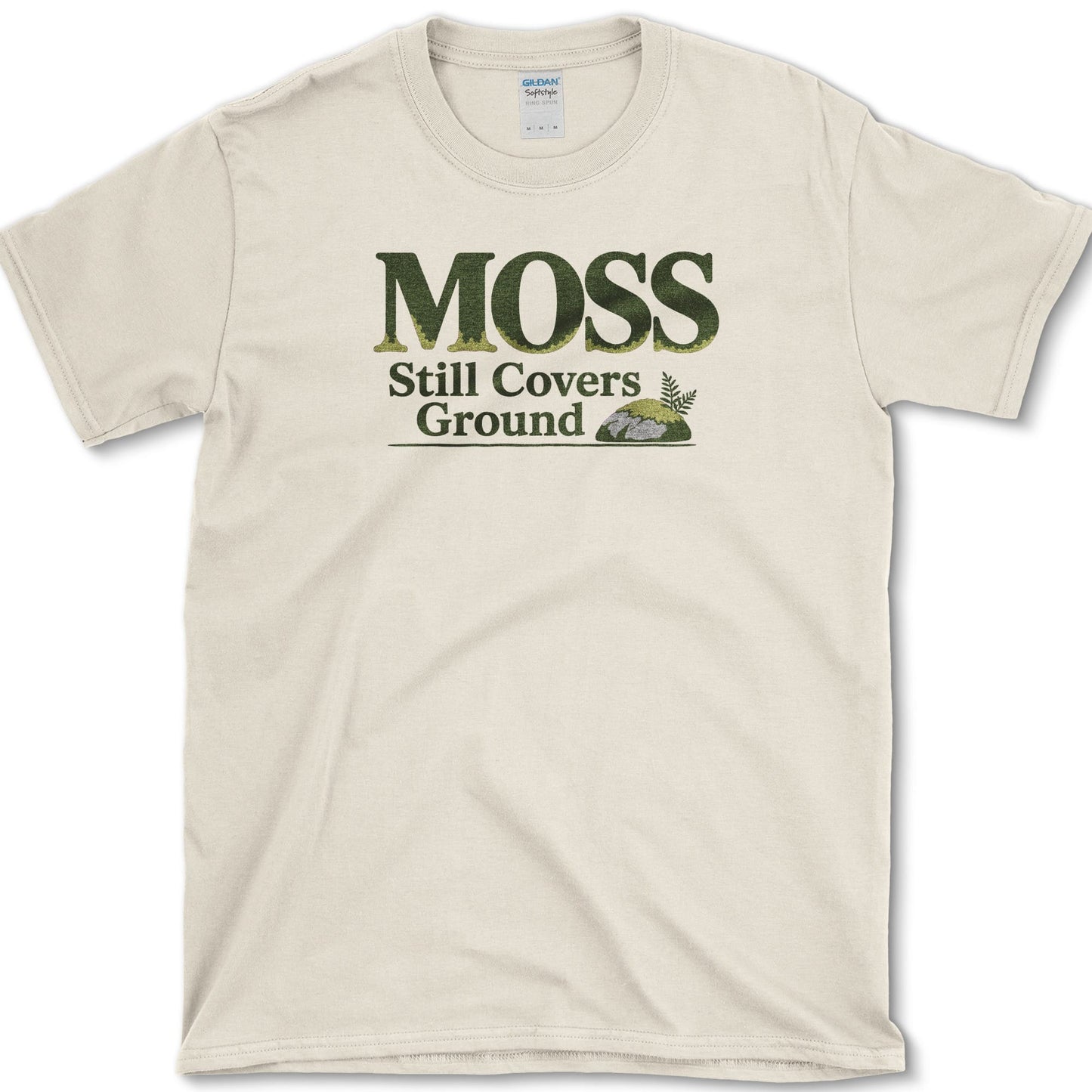 Moss Covers Ground T-Shirt S / Natural Essential Tees