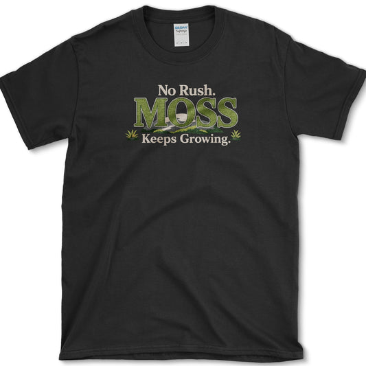 Moss Keeps Growing T-Shirt S / Black Essential Tees