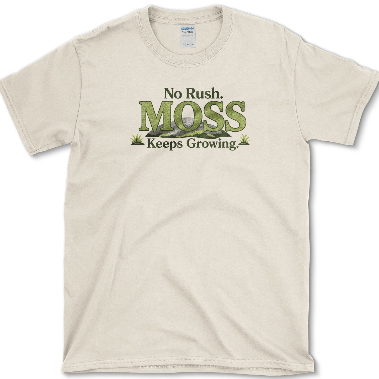 Moss Keeps Growing T-Shirt S / Natural Essential Tees