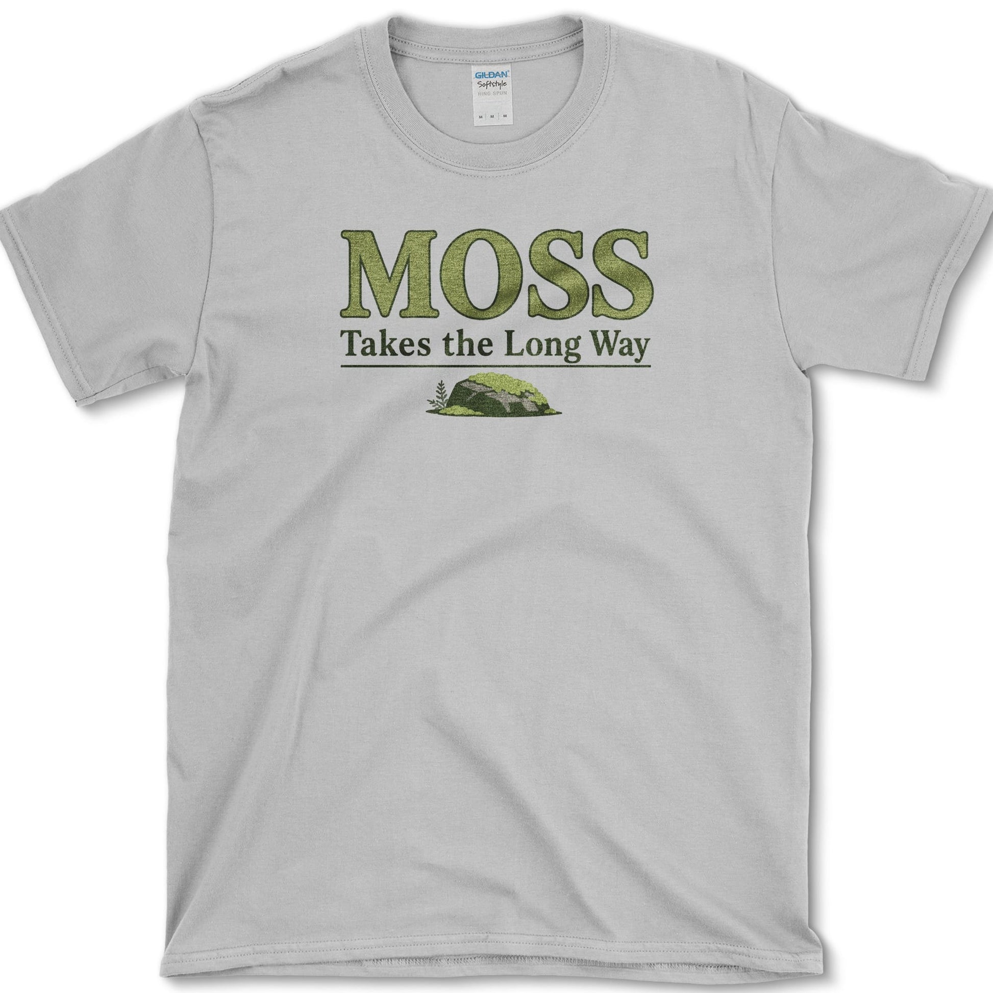 Moss Long Way T-Shirt S / Sport Grey Essential Tees