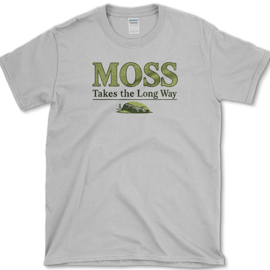 Moss Long Way T-Shirt S / Sport Grey Essential Tees