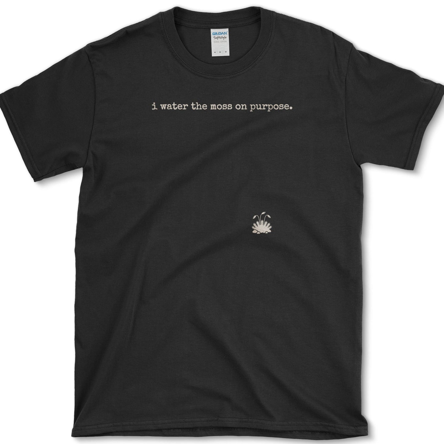 Moss On Purpose T-Shirt Black / S Essential Tees