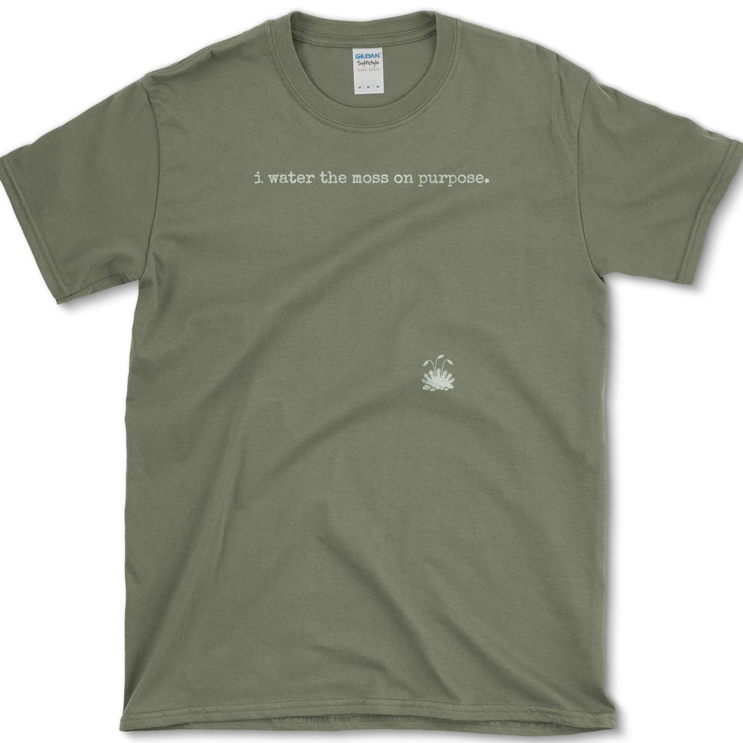 Moss On Purpose T-Shirt Military Green / S Essential Tees