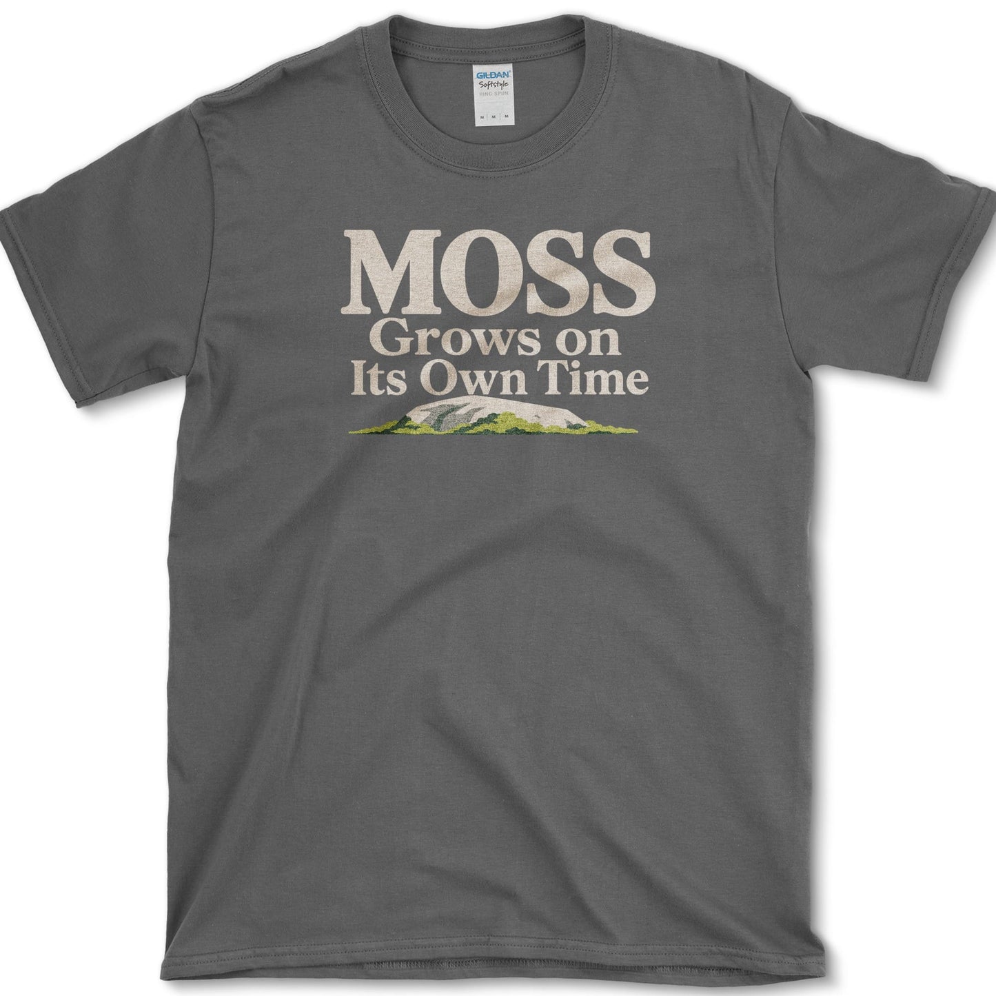 Moss Own Time T-Shirt S / Dark Heather Essential Tees