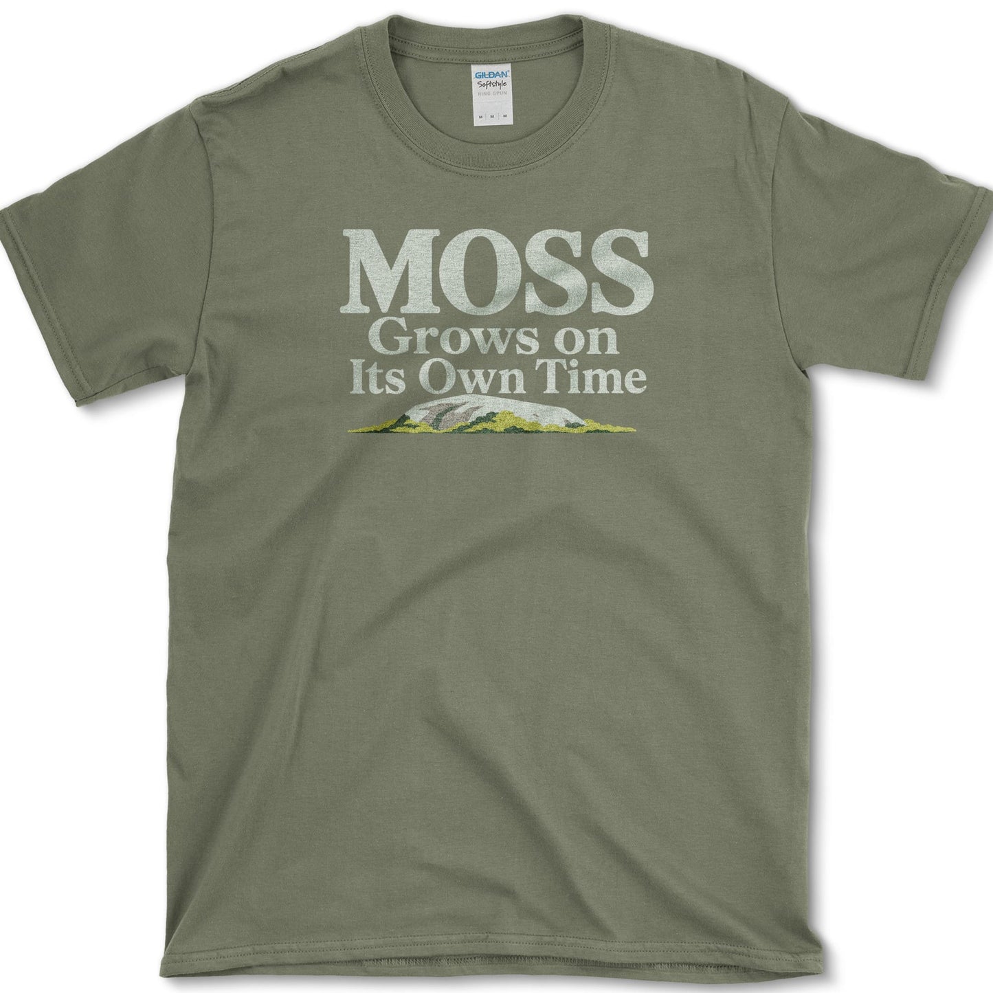 Moss Own Time T-Shirt S / Military Green Essential Tees