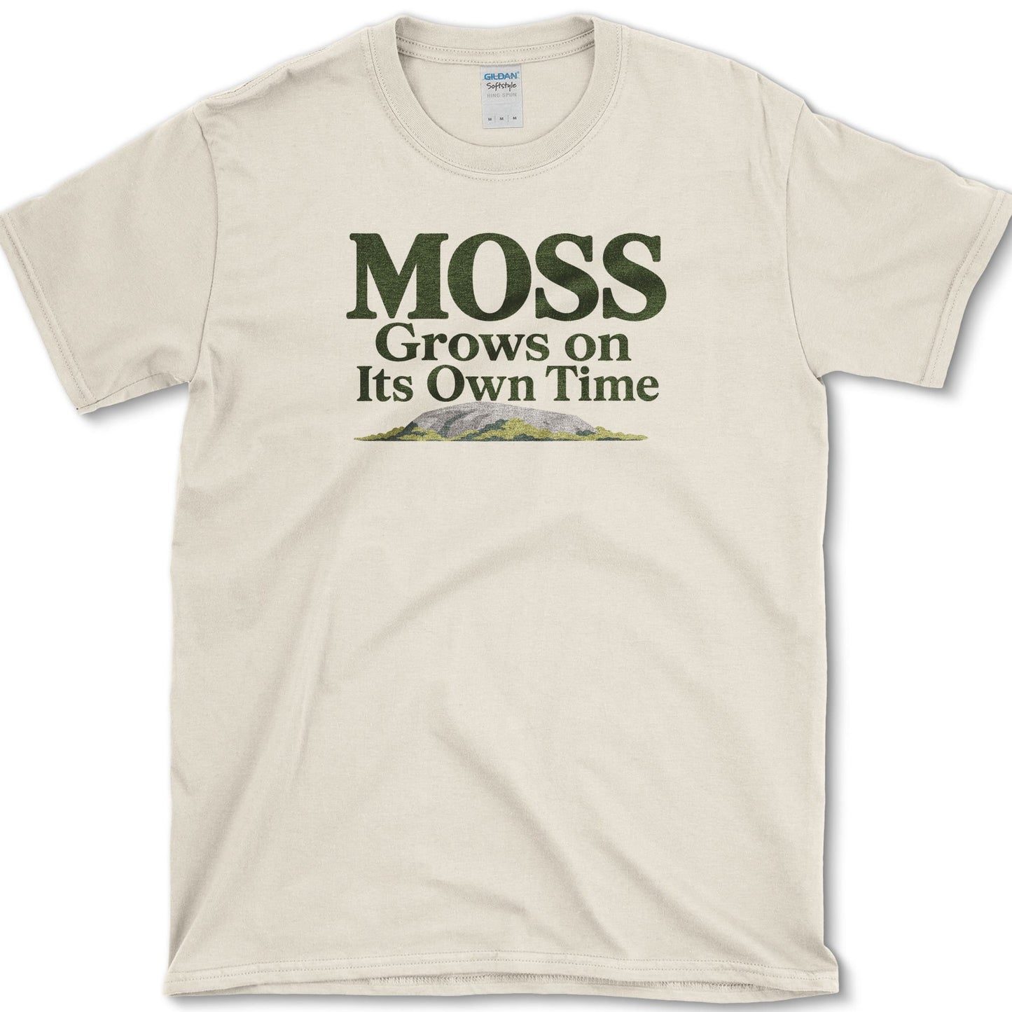 Moss Own Time T-Shirt S / Natural Essential Tees