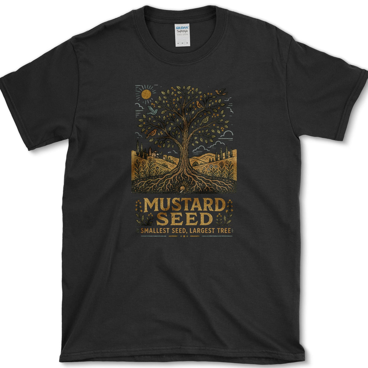 Mustard Seed T-Shirt Black / S Essential Tees