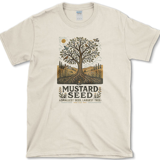 Mustard Seed T-Shirt Natural / S Essential Tees