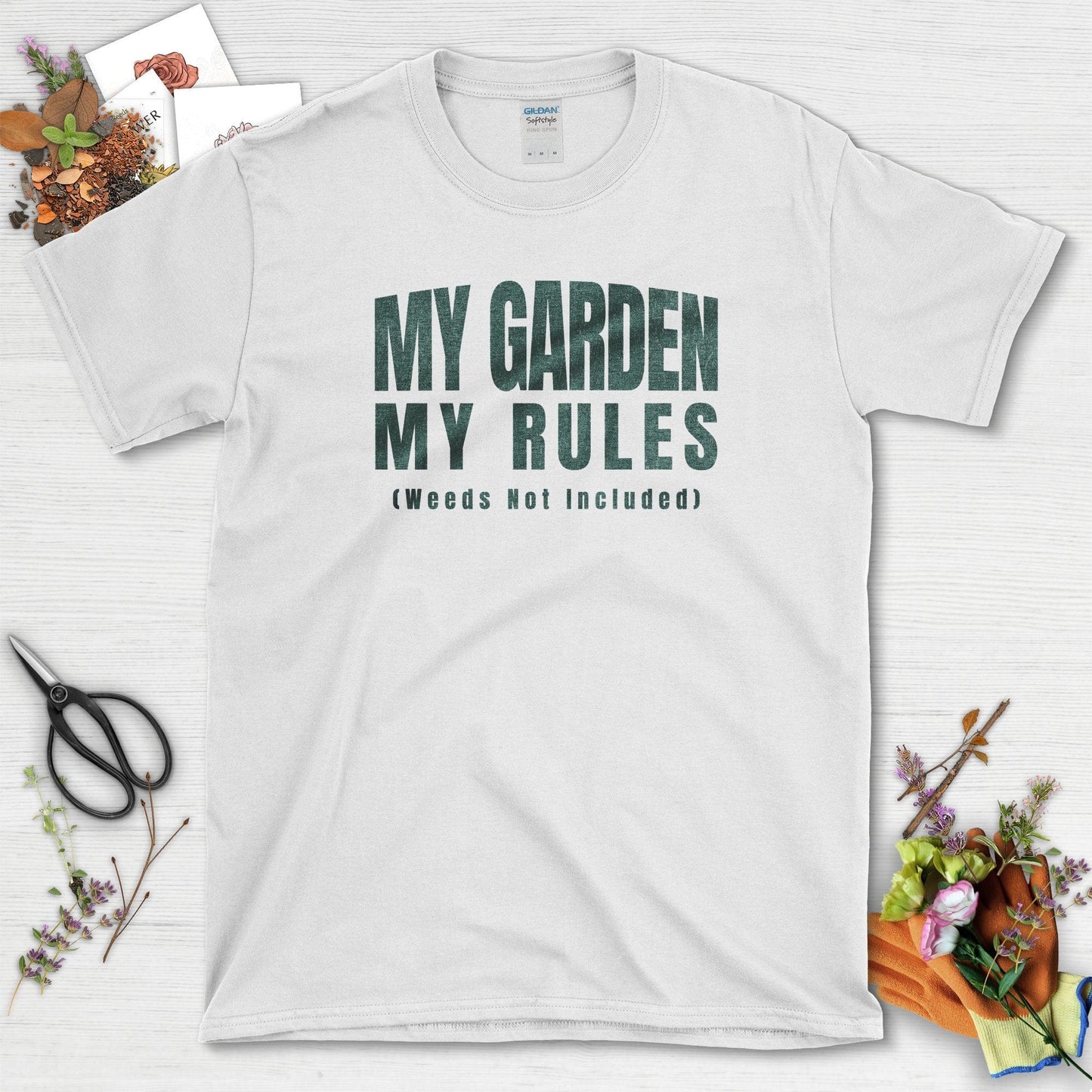 My Garden My Rules T-Shirt White / S T-Shirt