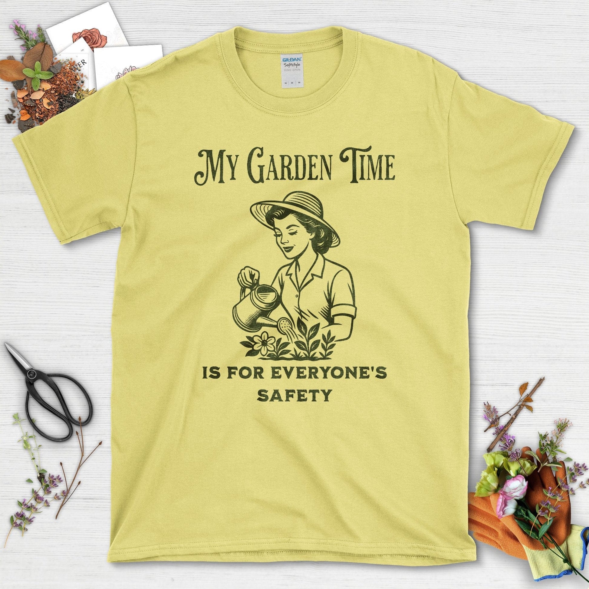My Garden Time For Safety T-Shirt Cornsilk / S Physical Item